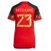 Belgia Michy Batshuayi #23 Hjemmedrakt Dame VM 2022 Korte ermer
